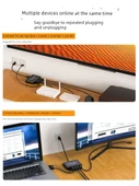 Gigabit Ethernet Ağ Ayırıcı - 1'den 4 Porta + DC Güç - 4