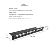 24 Port Korumasız 1U Rack Tipi Dağıtım Paneli - 10