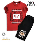 Triliya Pamuklu Unisex Çocuk Kapri Takımı (Cepli & Kordonlu, 3-12 Yaş) TRL-32 - 2