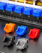RJ45 Port Toz Tıkacı - Günışığı Turuncusu - 25 Adet - 7