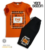 Triliya Pamuklu Unisex Çocuk Kapri Takımı (Cepli & Kordonlu, 3-12 Yaş) TRL-32 - 1