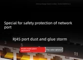 RJ45 Port Toz Tıkacı - Günışığı Turuncusu - 50 Adet - 6