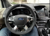 DİKİŞLİ DİREKSİYON KILIFI KARBON / NOKTA DERİ GRİ YÜZÜK GRİ DİKİŞLİ FORD CONNECT (2015-18) - 5
