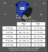 Triliya Pamuklu Unisex Çocuk Kapri Takımı (Cepli & Kordonlu, 3-12 Yaş) TRL-32 - 5