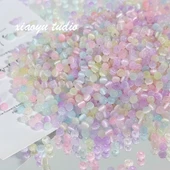 Şeker Renkli Opal DIY Bileklik Boncukları - Sarı - 10g - Model 1 - 8
