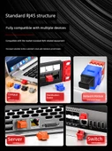 RJ45 Port Toz Tıkacı - Günışığı Turuncusu - 50 Adet - 5