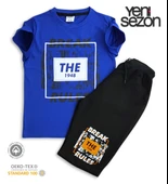 Triliya Pamuklu Unisex Çocuk Kapri Takımı (Cepli & Kordonlu, 3-12 Yaş) TRL-32 - 3