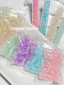 Şeker Renkli Opal DIY Bileklik Boncukları - Sarı - 10g - Model 1 - 4