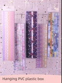 Yağlı Boya Stili Laminasyonlu Kağıt - 600 Yaprak [Tek Dağ Kiraz Çiçeği] 12 Desen - 1 Paket - 12