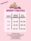 Kadın Mürdüm Desenli V Yaka 3 Düğmeli Likralı Viskon Mevsimlik Uzun Kol Pijama Takımı - 6