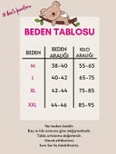 Kadın Mürdüm Desenli V Yaka 3 Düğmeli Likralı Viskon Mevsimlik Uzun Kol Pijama Takımı - 3