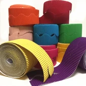 DIY El İşi Dalgalı Oluklu Kağıt Rulosu - Gök Mavisi - 3