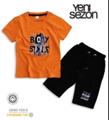 Triliya Pamuklu Unisex Çocuk Kapri Takımı (Cepli & Kordonlu, 3-12 Yaş) TRL-33 - 1