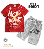 Triliya Pamuklu Unisex Çocuk Kapri Takımı (Cepli & Kordonlu, 3-12 Yaş) TRL-33 - 2