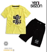 Triliya Pamuklu Unisex Çocuk Kapri Takımı (Cepli & Kordonlu, 3-12 Yaş) TRL-33 - 3