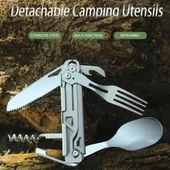 Kamp Çatal&Kaşık&Bıçak Tirbüşon Set - Grand Harvest - GHKS002 thumbnail 5
