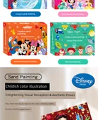 DIY Altın Tozu Boyama Seti - Disney Karnaval - 10 Resim, 8 Renk Kum ve Fırça thumbnail 11