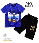 Triliya Pamuklu Unisex Çocuk Kapri Takımı (Cepli & Kordonlu, 3-12 Yaş) TRL-33 - 4