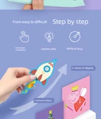 Çocuk Pony Polly Kağıt Kesme Seti - 108 Yaprak ve Makaslı - 11