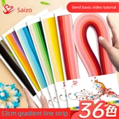 Kağıt Kıvırma Seti - 6 Renk Gradyan 530*10 Renk Sistemi (540) 3 Paket - 2