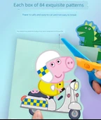 Çocuk Pony Polly Kağıt Kesme Seti - 108 Yaprak ve Makaslı - 10
