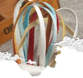 8mm Açık Yeşil Yaprak Desenli Şerit Biye - 5 Metre thumbnail 7