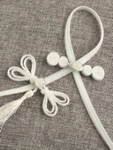 8mm Açık Yeşil Yaprak Desenli Şerit Biye - 5 Metre thumbnail 5