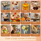 Çocuk DIY Bükülebilir Çubuk El Sanatları Seti - 843 Parça Mavi Çanta (Delüks Tam Set, 30 Renk) - 5