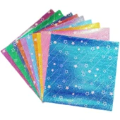 15x15 cm Simli Origami Kağıdı - 10 Renk 20 Yaprak thumbnail 6