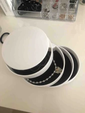 4 Katlı Dönebilen Silindir Takı Ve Makyaj Organizer Kutusu (368368) - 4