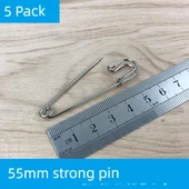Büyük Boy Sabitleme Broş İğnesi - 55mm Güçlü İğne/5 Adet - 1