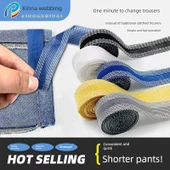 Kendinden Yapışkanlı Pantolon Paça Bandı - Güçlendirilmiş Siyah 11 m + Gri 11 m thumbnail 2