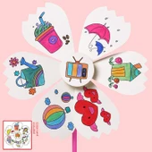 DIY Boyama Yel Değirmeni Seti - Çocuklar için - Tatlı Meyve - 3