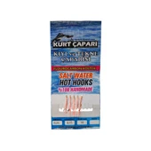 Kurt Çapari 10 Numara 5 İğneli UV Turuncu Simli 0.25 Beden 0.15 Kısa Köstek thumbnail 1