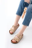 Bej Günlük Birkenstock Kadın Terlik thumbnail 1