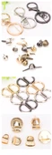 DIY Para Kesesi Aksesuarları - Istakoz Toka - Altın (1 Paket) - 10