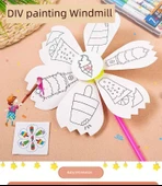 DIY Boyama Yel Değirmeni Seti - Çocuklar için - Tatlı Meyve - 8