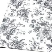 Retro Çiçekli MG Kağıt - 10 Adet Mor Öğleden Sonra Çiçekleri 50x70cm - 4