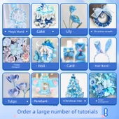 DIY Bükülebilir Çubuk El Sanatları Seti - Yeni Geliştirilmiş Bej Çanta 223 Parça (8 Renk) - 11