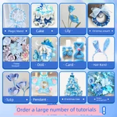 DIY Bükülebilir Çubuk El Sanatları Seti - Yeni Geliştirilmiş Bej Çanta 223 Parça (8 Renk) - 5