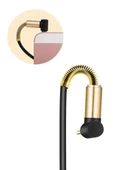 3.5mm Aux Kablosu Jak Erkek Erkek L Tipi 1 Metre Ses Aktarım Kablosu - 6