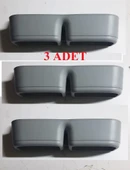 3 Adet Banyo Terlik Tutucu - Kapı Arkası Pratik Raf - Terlik Tutucu - 5