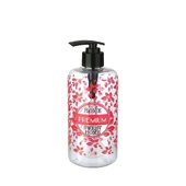 Şeffaf Sıvı Sabunluk Yuvarlak Plastik Pompalı 500 Ml - 3