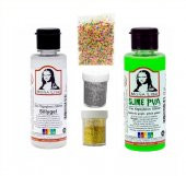 Slime Seti Fosforlu Yeşil Renk 70 ML Renkli Slaym Südor Sılaym Seti 70 ML Slime Borax - 1