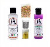 Slime Seti Fosforlu Mor Renk 70 ML Renkli Slaym Südor Sılaym Seti 70 ML Slime Borax - 1