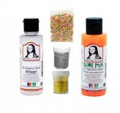 Slime Seti Fosforlu Turuncu Renk 70 ML Renkli Slaym Südor Sılaym Seti 70 ML Slime Borax - 1