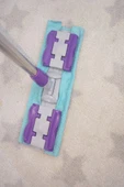 Teleskobik Cam Yer Tavan Silme - İstediğin Bezi Tak Kullan - 4 Mandallı -yedek Bezli Mop Seti - 3