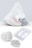 3lü Yıkama File Seti - Ayakkabı Filesi-plastik Aparatlı Sütyen Yıkama- Çamaşır Yıkama Filesi - 1