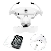 Şarjlı Gözlük Büyüteç Çalışma Büyüteci 5 Lensli 9892b2c thumbnail 5