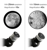 400x70mm Açıklıklı Refrakter Teleskoplar (15x150x), Telefon Adaptörlü Reflex - 5